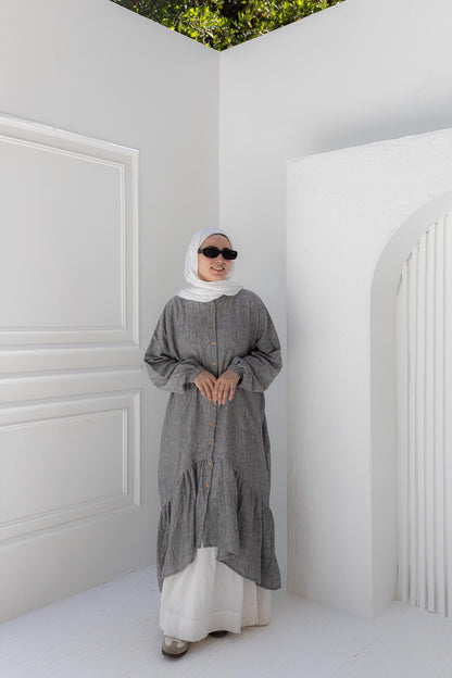 Striped Linen Oversized Shirt