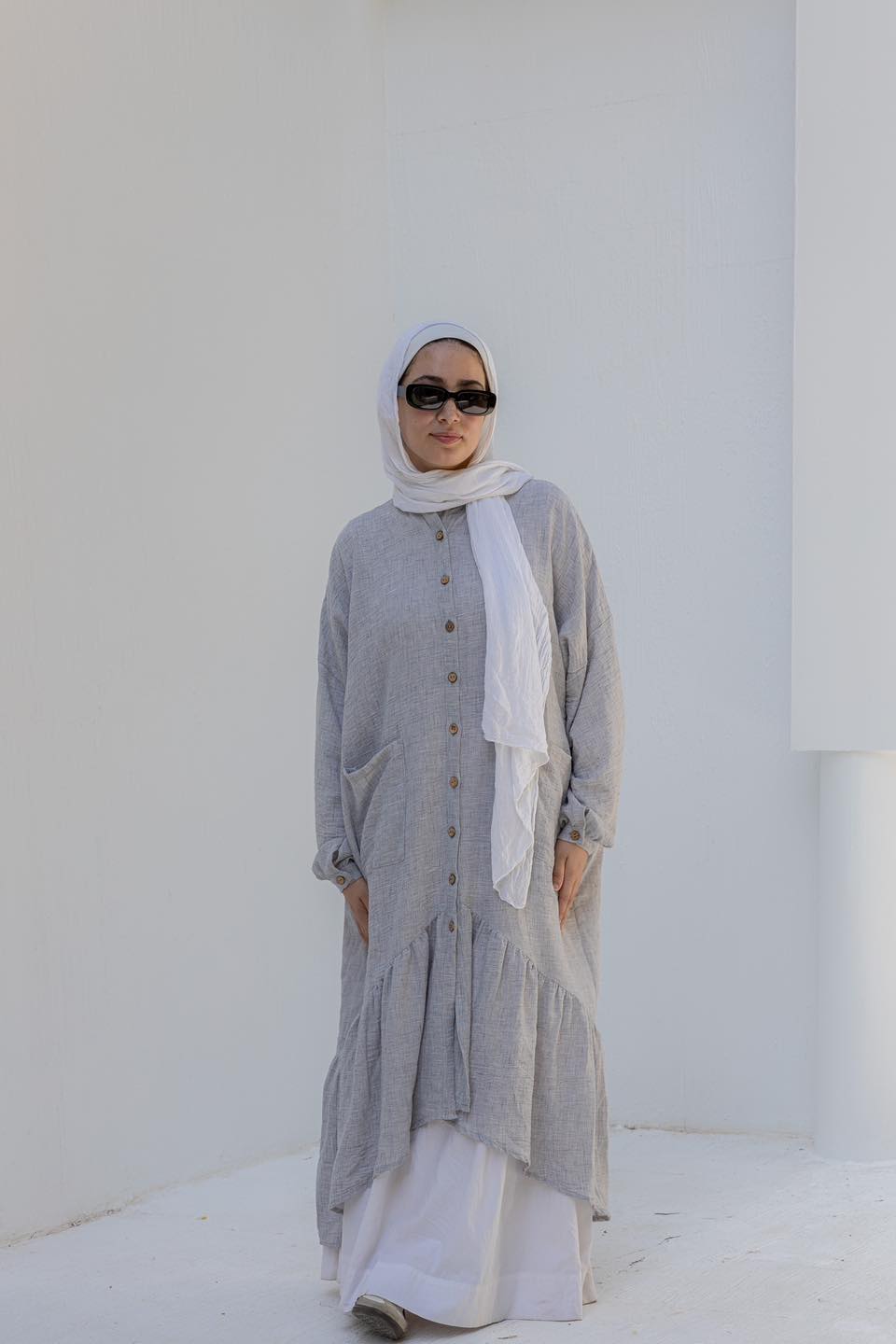 Striped Linen Oversized Shirt