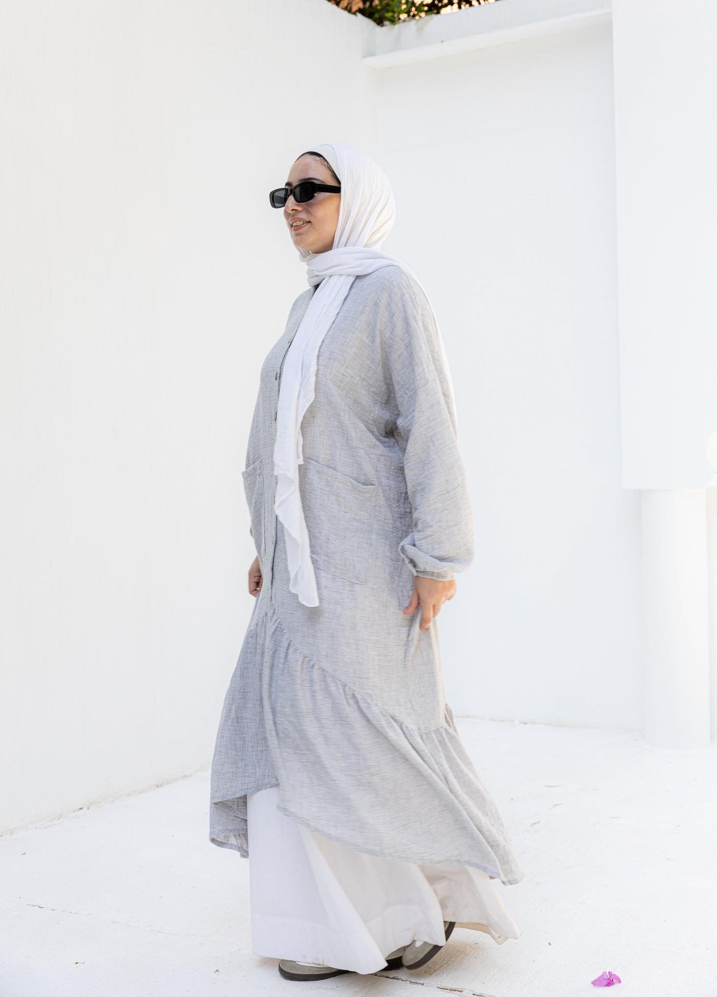 Striped Linen Oversized Shirt