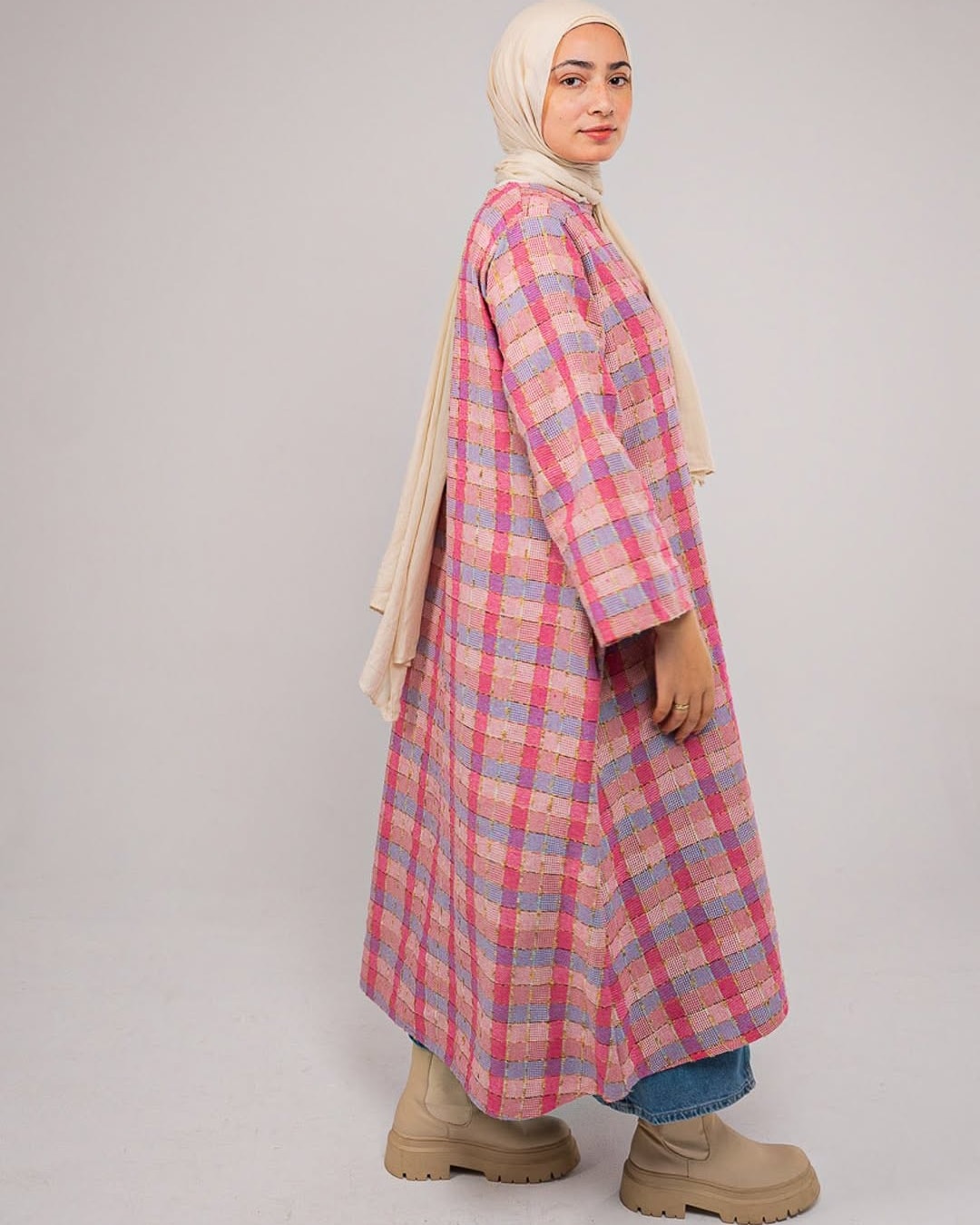 Heavy Linen Hoodie Dress