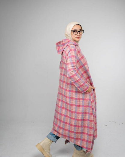 Heavy Linen Hoodie Dress