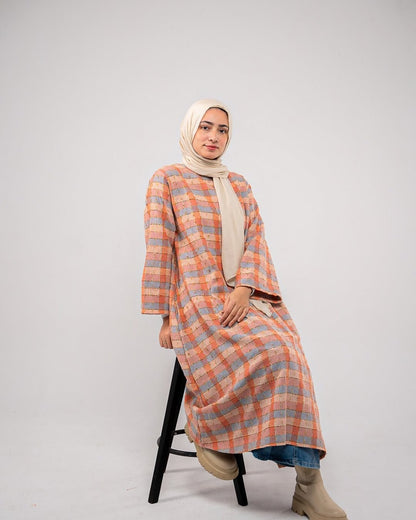 Heavy Linen Hoodie Dress