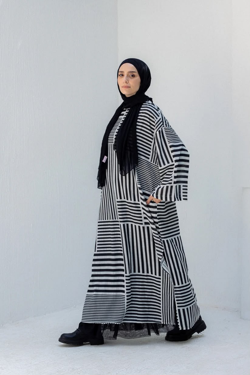Striped black