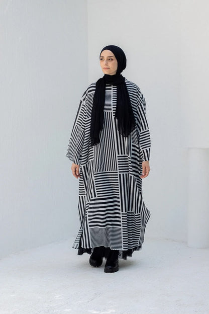 Striped black