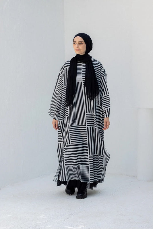 Striped black