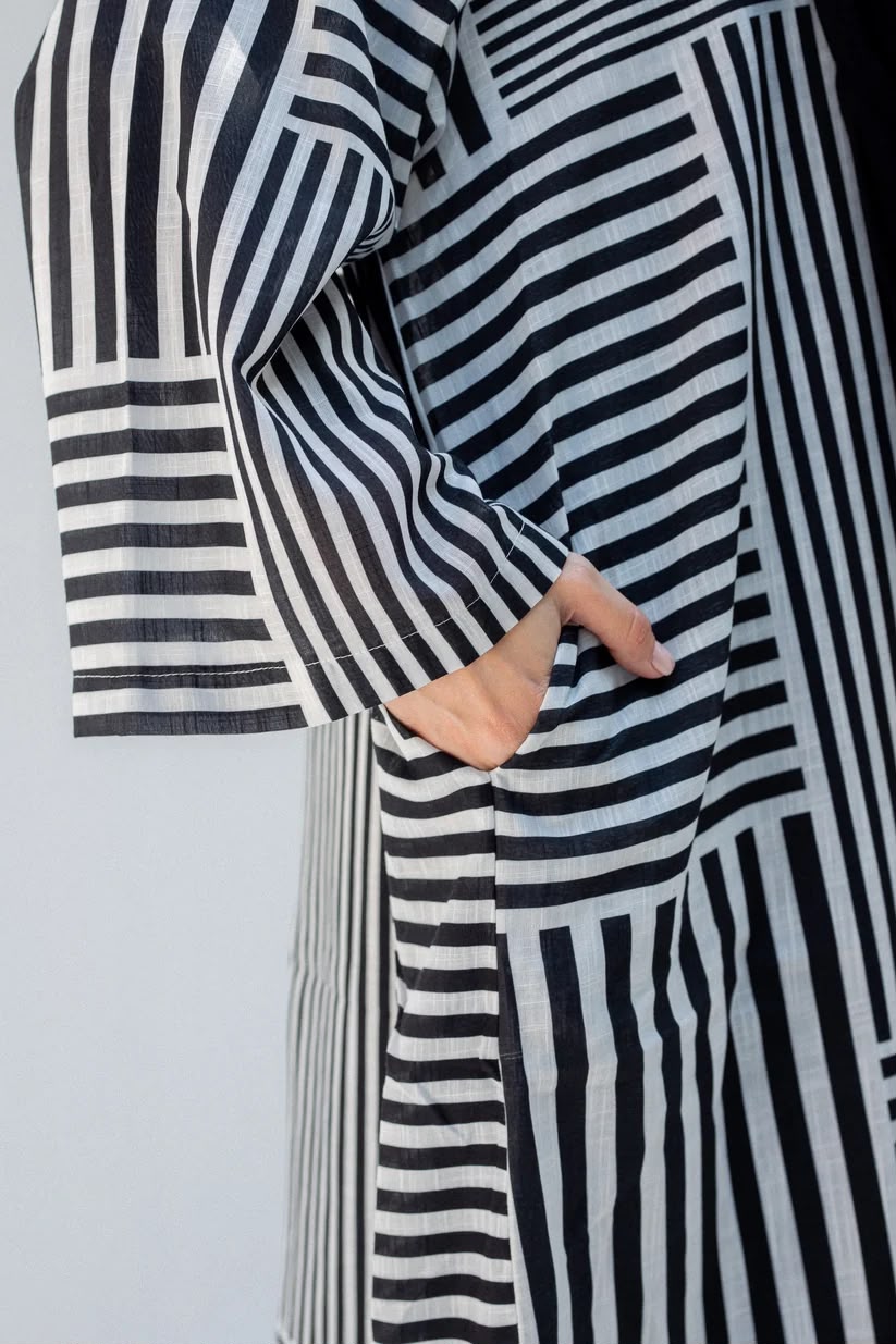 Striped black