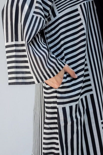 Striped black