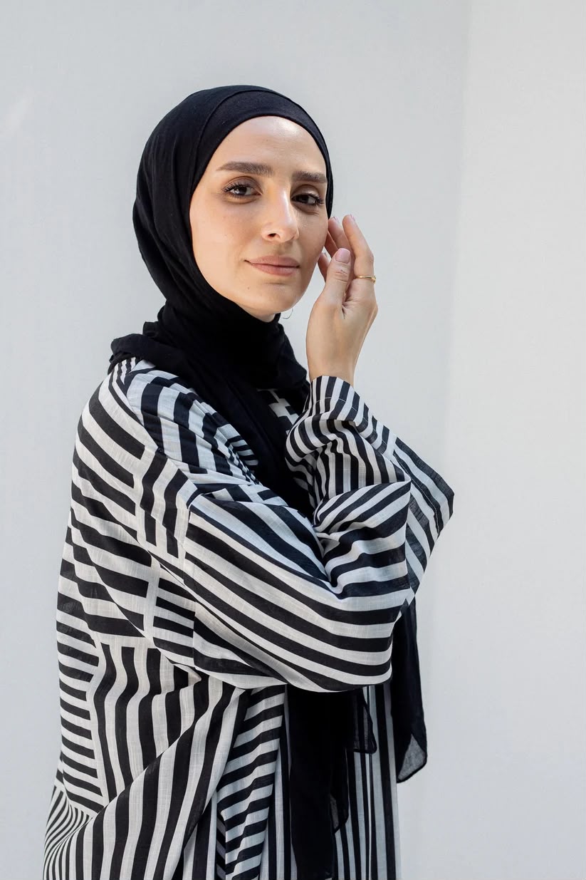 Striped black