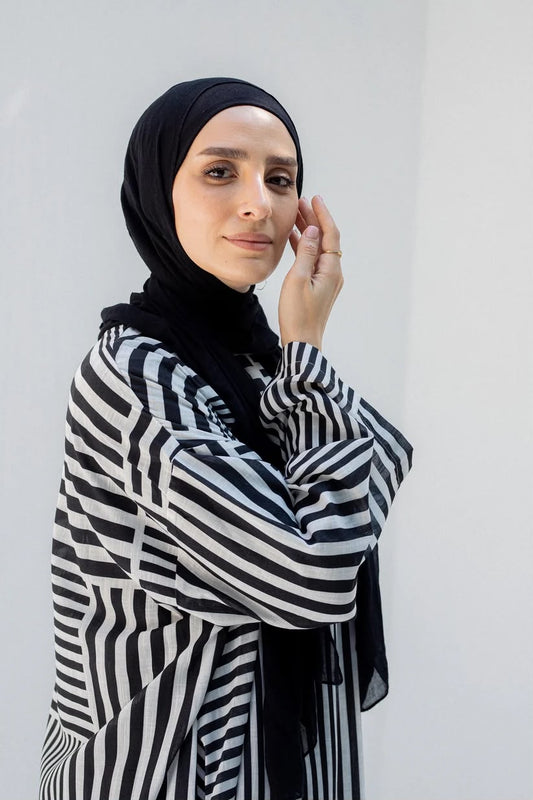 Striped black