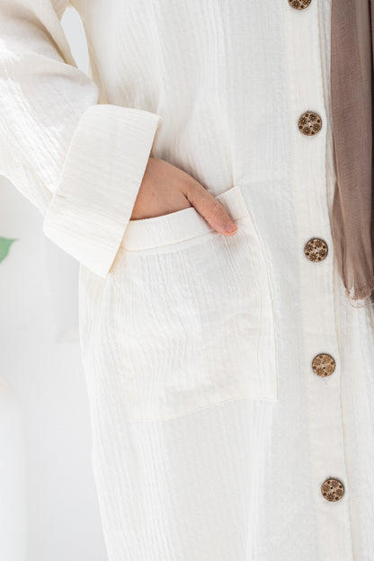 Crinkle Cotton Dress