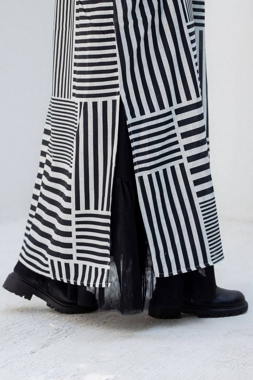 Striped black